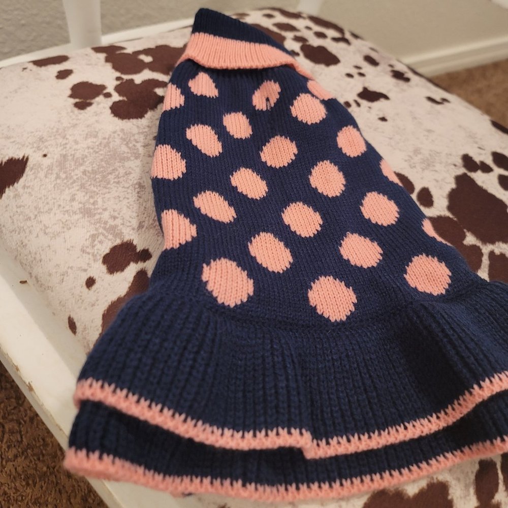 Marine blue & Pink Sweater XS
